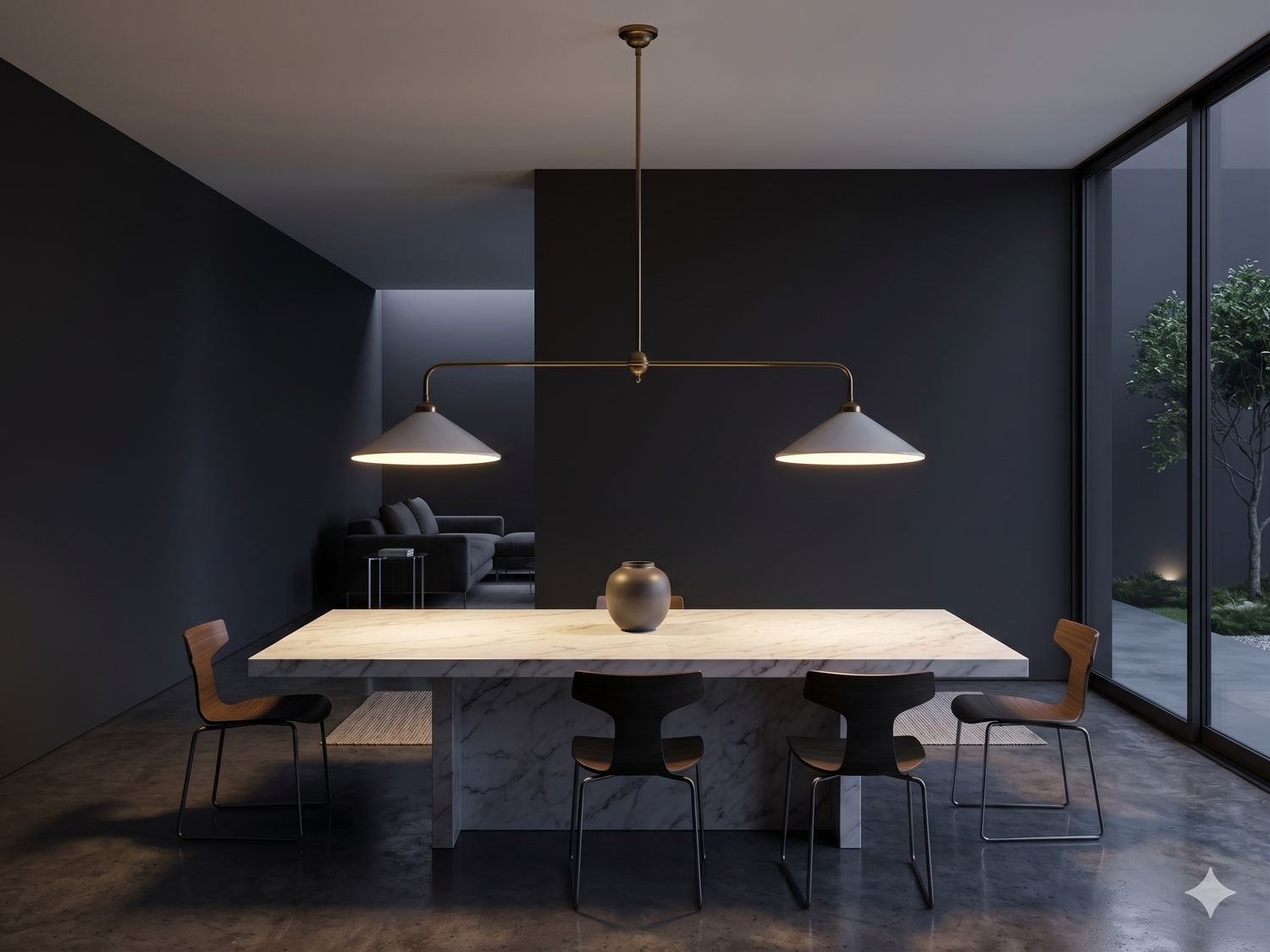Lámpara Ruca Plana - Barra Doble