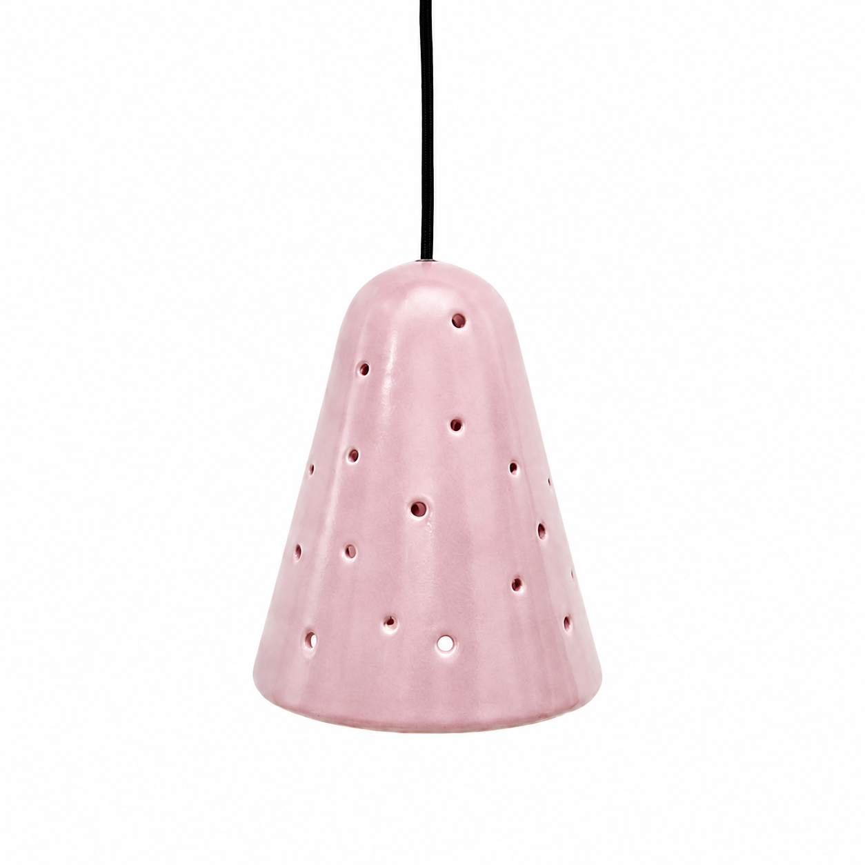 Lámpara Campanilla Rosa Colgante