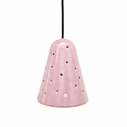 Lámpara Campanilla Rosa Colgante