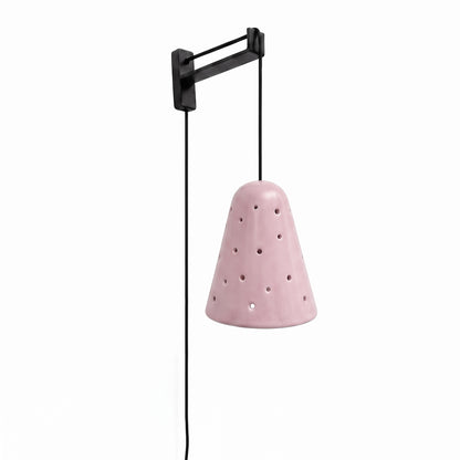 Lámpara Campanilla Rosa Escuadra de Fierro
