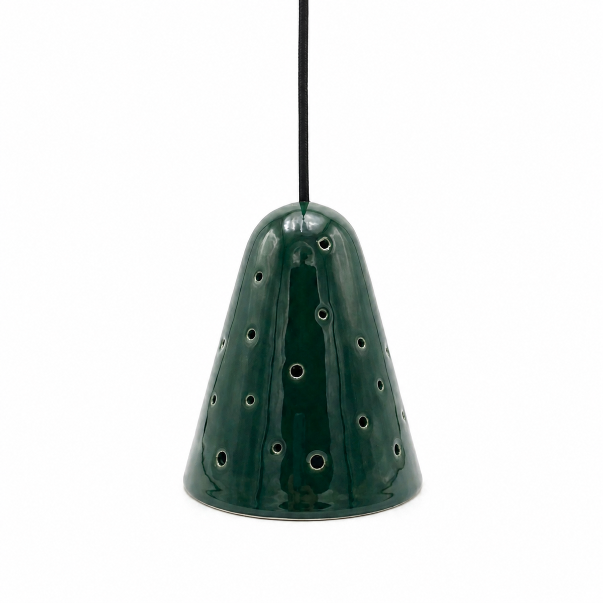 Lámpara Campanilla Verde Bosque