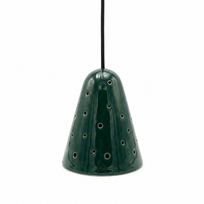 Lámpara Campanilla Verde Bosque