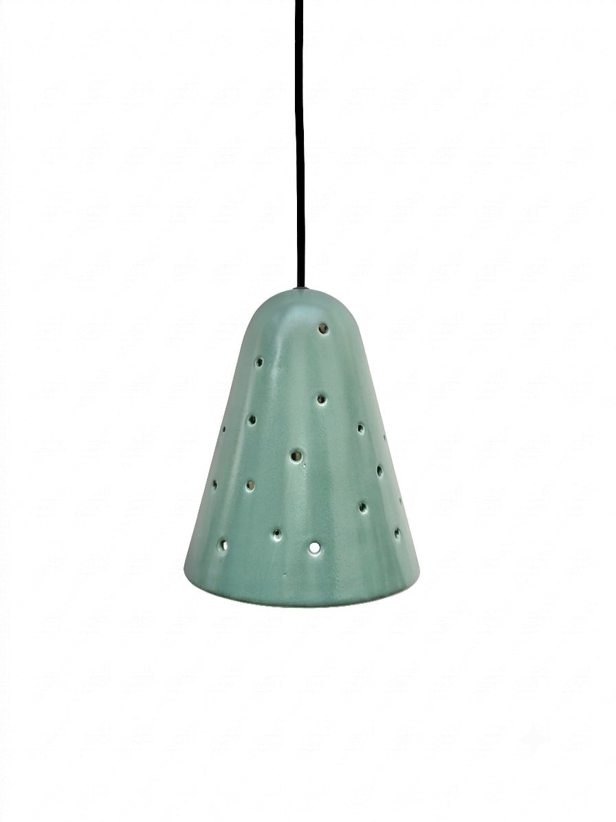 Lámpara Campanilla Colgante Verde Clara