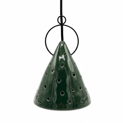 Lámpara Candil Colgante Verde Bosque